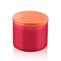 Couvercle électrophorétique brillant orange de bougie avec le couvercle en métal de silicone et de fer pour sceller