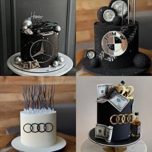 Ins estilo acrílico <span class=keywords><strong>pastel</strong></span> decoración logo <span class=keywords><strong>pastel</strong></span> graduación temporada hombres cumpleaños fiesta Toppers pasteles - Product Image 2