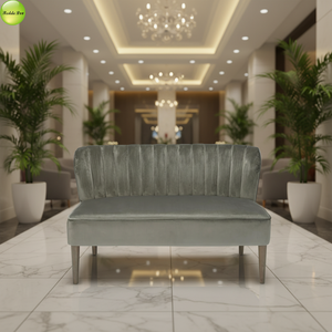 Divano a 2 Posti Senza Braccioli <span class=keywords><strong>in</strong></span> <span class=keywords><strong>Velluto</strong></span> Stile Ins di Nuova Concezione con Imbottitura <span class=keywords><strong>in</strong></span> Schiuma Pura per Arredamento Soggiorno Villa - Product Image 4