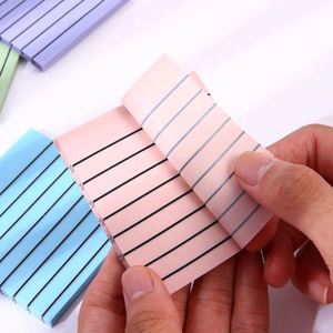 Papeterie Kawaii HengXin Shining, notes autocollantes transparentes, couleurs macaron, auto-adhésives, papeterie de haute qualité, aspect élégant - Product Image 4