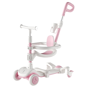 Trottinette pliable en plastique <span class=keywords><strong>pour</strong></span> enfants, avec musique et lumière, siège et poignée, trois roues en PU, idéale <span class=keywords><strong>pour</strong></span> les bébés et les enfants – Nouveauté très demandée - Product Image 1