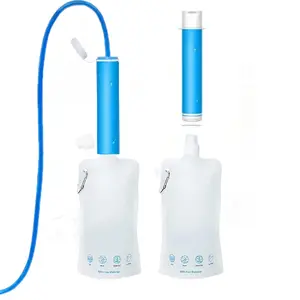 0.1 Micron Pore Diameter personal water purifier straw outdoor water filter Camping survival Water Filter Straw Filtro De Agua