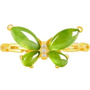 Bagues en jade néphrite naturel de Hotan, argent S925, bijoux pour femmes, design original, cadeau avec certificat d'évaluation D689 - Product Image 5