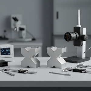 Paire de prismes rectifiés Fervi pour capteurs optiques, alignement de précision - Product Image 3