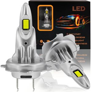Ampoules antibrouillard LED blanches 6500K H7 Phares LED de voiture neufs avec kit de phares antibrouillard et DRL pour une meilleure visibilité - Product Image 3