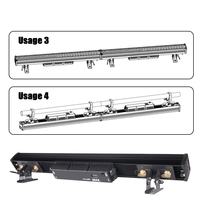 Lampe murale LED blanche chaude + ambre 8x30W étanche IP66 Blinder Light DJ Concert clignotant effet stroboscopique pour scène
