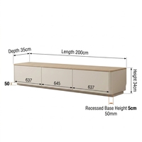 Console TV Modulaire Moderne de Haute Qualité avec Effet Lumière et Ombre Dynamiques, Texture Géométrique 3D, Meuble en Bois pour Salon et Chambre à Coucher