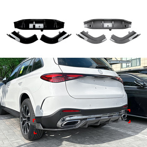Mercedes-Benz GLC-Class X254 2023+ Rear Lip Spoiler Piano Black Carbon Fiber Texture Tuning Style - Product Image 4