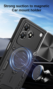 Funda Magnética Antigolpes con Diseño de Armadura Deslizante para Cámara y Soporte Invisible para <span class=keywords><strong>MOTO</strong></span> Edge 20 30 50 60 70 Fusion <span class=keywords><strong>5G</strong></span> - Product Image 2