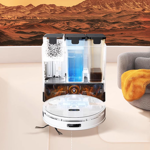 Hotel Home Use Fully Automatic Robot Vacuum Cleaner Self-Cleaning Feature Wet Dry Cleaning Water Supply Drainage Dust <b>Plastic</b> EU - Product Image 4