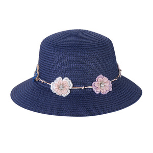 <span class=keywords><strong>2022</strong></span> nouveau Simple femme grande fleur parasol chapeau de paille respirant été mince chapeau de soleil pour la pêche en plein air voyage usage décontracté - Product Image 6
