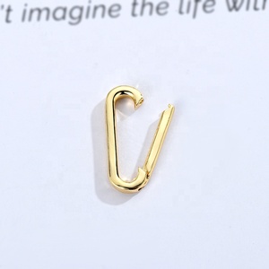 Hình bầu dục Clip quyến rũ chủ Clasp Enhancer vòng ra ngoài khóa vòng Snap đóng kẹp giấy Chuỗi liên kết nối mặt dây chuyền Bảo lãnh kéo mở - Product Image 3