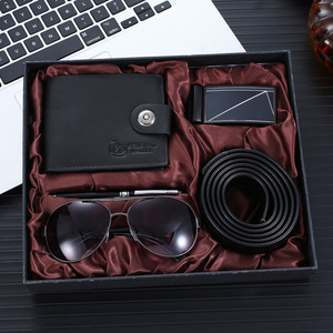 2024 Wholesale Creative Combination Suit <b>Men</b> Business Gift Set Wallet Belt Glasses <b>Watch</b> Gift Set - Product Image 2