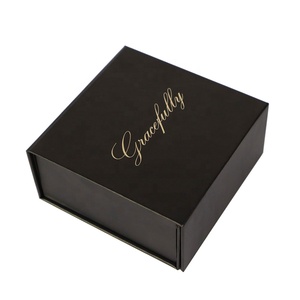 Customized Gold Logo Luxury Metallic Gold Collapsible Folding Rigid Paper Packaging Magnetic <b>Gift</b> <b>Boxes</b> - Product Image 1
