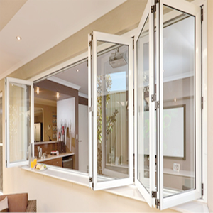 Grande fenêtre pliante en aluminium insonorisée Grande fenêtre pliante en vente - Product Image 2