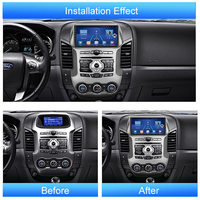 9 pouces DSP/RDS vidéo pour lecteur DVD CarPlay écran tactile Android Radio 2011-2015 Ford Ranger F250 tableau de bord écran stéréo de voiture