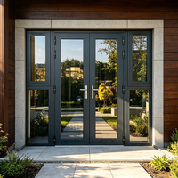 Porte en verre insonorisée HUACAI OEM pour appartement en immeuble de grande hauteur, idéale pour salon – Vente en gros directe usine