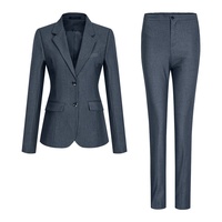 Nouvel ensemble de costume professionnel en acétate unisexe, veste formelle pour le personnel administratif et les employés de banque