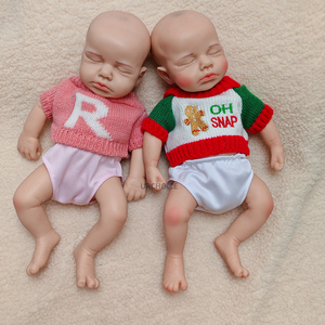 Muñeca Bebé <span class=keywords><strong>Reborn</strong></span> de Silicona Flexible, Niña, Boca Abierta, Hecha a Mano, Piel 3D con Venas Visibles, Cuerpo Completo de Silicona Sólida para Niños - Product Image 4