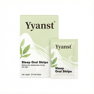 OEM Bandes buccales naturelles pour le sommeil, film dissolvable buccalement, soulage la perturbation nocturne, soutien doux au sommeil, 30 unités, extrait végétal - Product Image 1
