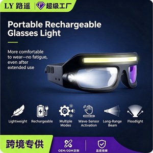Lunettes de randonnée LED rechargeables Lu Yao avec capteur pour la randonnée en plein air, la pêche - Product Image 5