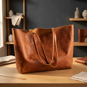 Bolso de Mano de Cuero Genuino para Mujer, Elegante y de Lujo, para el Día de San Valentín, con Cierre de Cremallera, Personalizable OEM/ODM, Resistente al Agua - Product Image 1