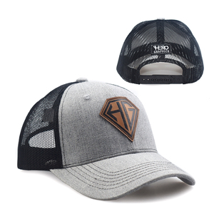 Tùy Chỉnh Chất Lượng Cao Trucker Hat Y2K Phong Cách Thời Trang Với Da Vá Logo Terry Jersey Vải Cho Hiệu Suất Đi Xe Đạp Bãi Biển - Product Image 1
