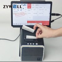 Impresora de Etiquetas Térmicas Directas de 3 Pulgadas (80 mm) sin Revestimiento, Impresora de Etiquetas Adhesivas para Negocios con Corte Automático