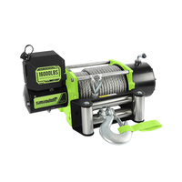 Treuil électrique double tension 12V 24V, charge maximale 16000lbs, moteur 6,8HP, câble en acier de 26M, télécommande filaire et sans fil pour véhicule tout-terrain