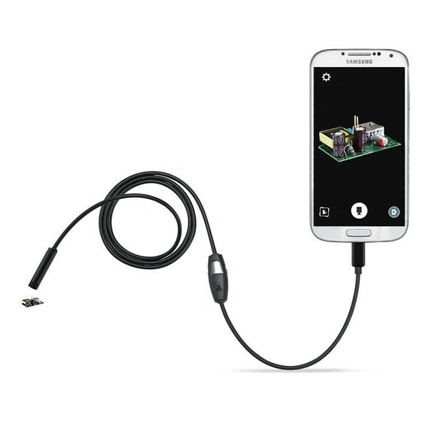 7mm Pinhole Borescope Android Endoscope Camera IP67 Waterproof LED Illumination Support OTG Smartphone Snake Mini USB Lenses