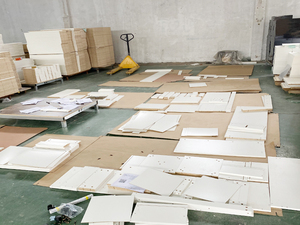 Commode à 6 tiroirs <span class=keywords><strong>en</strong></span> <span class=keywords><strong>bois</strong></span> massif, commode moderne blanc brillant - Product Image 6