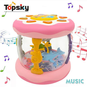 Popular educación temprana plástico Musical luz Fidget juguete <span class=keywords><strong>para</strong></span> niños electrónico océano giratorio bebés teclado instrumento bebé juguete - Product Image 2