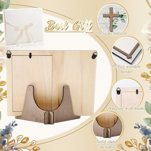 Marco de Fotos de Madera <span class=keywords><strong>para</strong></span> Bebés Recién Nacidos, Impresión Personalizada al por Mayor de Fábrica Nicro, Exhibición de Fotos, Recuerdo de Bautizo, Regalo, Recuerdos de Bautizo - Product Image 6