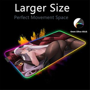 Chuột Pad RGB Anime Cô Gái Sexy Butt LED PC Phụ Kiện Máy Tính Để Bàn Chơi Game Máy Tính Chống Trượt Cao Su XXL Bàn Mat - Product Image 2