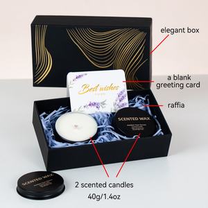 Custom 100% Organic 80g Soy Wax Long-lasting Environment Friendly Scented <b>Candle</b> <b>Set</b> Luxury Greeting Diwali Father's Day Bars - Product Image 6