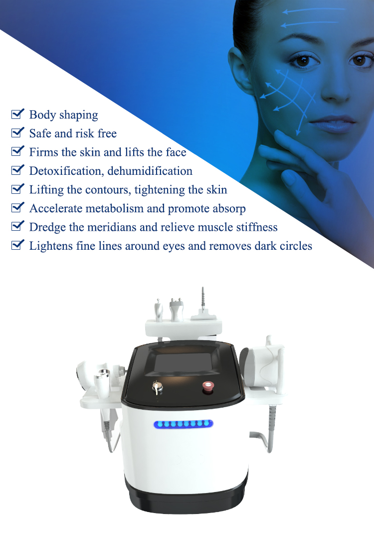 Rf Vacuum Cavitation Portable Slimming Machine Breast Enlargement Cavitation Radio Frequency Three polar Facial  Corporal