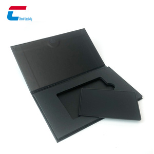 Nhà máy đen bạc Hidden chip NFC thẻ kim loại ntag 216 trống NFC thẻ kinh doanh kim loại cho khắc laser - Product Image 2