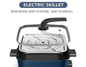 Commercial 34cm Électrique <span class=keywords><strong>Pizza</strong></span> Oeuf Pan Gâteau Maker Moderne Inclinaison Braisage En Aluminium Métal Carton Boîte pour La Cuisson - Product Image 3