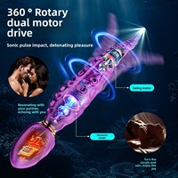 Neuer Octopus Strong Shock AV Stick G-Punkt Vibrator 9 Frequenzen Multi-Vibration Weiblicher Masturbationsmassager Leise USB