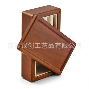 Wooden Rectangular Jewelry <b>Storage</b> Box <b>With</b> Ring Compartment For <b>Dressing</b> <b>Table</b> Desktop Use - Product Image 3