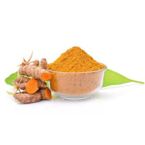 Curcuma en poudre biologique sauvage à marque privée, extrait pur de racine fraîche, vente chaude, curcuma en vrac 95%, poudre jaune orangée - Product Image 1