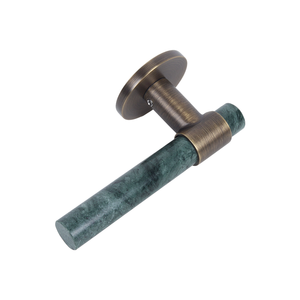 Juego de Herrajes de Alta Gama para Puerta de Mármol y Latón, Manija de Puerta de Mármol Natural con Palanca de Acero Inoxidable SS304 - Product Image 3