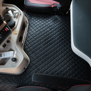 Alfombrillas de Lujo para Camiones GANE, Compatibles con Mack Anthem 2018-Actualidad, Juego Completo para Piso, Cuero de Alta Calidad Resistente al Desgaste, Diseño a Cuadros, 10MM - Product Image 5