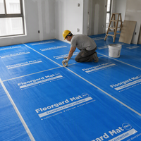 Rouleau de protection de sol en tissu tissé EVA OPP pour travaux de peinture, carrelage et zones de travail en bois fini