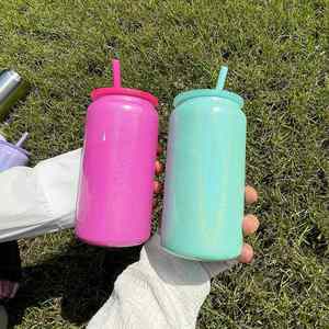 Vasos de Metal Aislados de 16 oz con Brillo para Cerveza o Refrescos, Blancos para Sublimación, Vasos de Acero Inoxidable de 16 oz con Brillo - Product Image 4