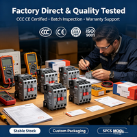 Kontaktor Magnetik AC Delixi Electrical GMC-12 3 Fasa 2 Kutub 380V 100A 50/60Hz Otomasi Industri Pemasangan PCB
