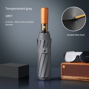 <span class=keywords><strong>Parapluie</strong></span> à ouverture automatique de style professionnel classique Lakuna avec manche en bois Cadeau de <span class=keywords><strong>gentleman</strong></span> de haute qualité Logo personnalisable - Product Image 6