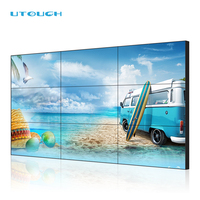 Mur vidéo LCD multi-panneaux de 49 pouces, écran divisé, écran tactile, grandes tailles, publicité