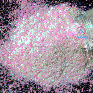 批发1盎司2盎司环保聚酯蛋白石白色混合厚实闪光粉圣诞派对装饰指甲工艺品 - Product Image 6