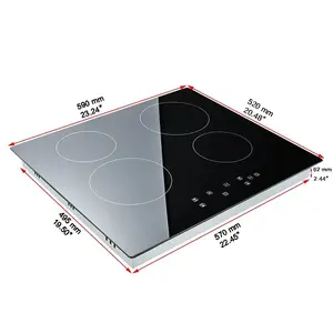 Kitchen Led Display Screen 3 Stove 12V 24V Solar Induction Cooker